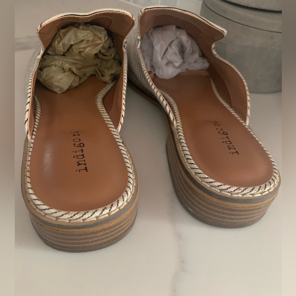 Indigo Rd Hayze Striped Mules - Picture 4 of 4